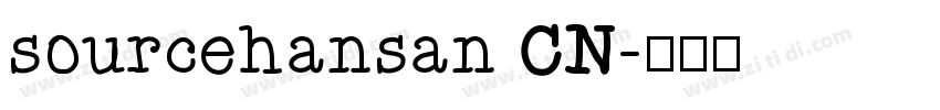 sourcehansan CN字体转换